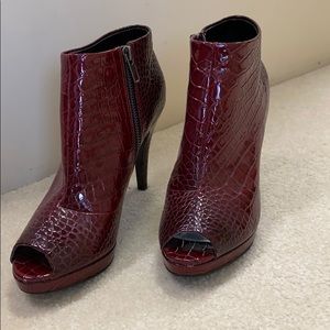 White House Black Market Peep toe Boots